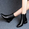 New Buckle Winter Motorcycle Boots Women British Style Ankle Boots Gothic Punk Low Heel ankle Boot Women Shoe Plus Size56gh