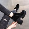 Botas Mujer Fashion Women Boots Square Heel Platforms Zapatos Mujer Thigh High Pump Boots Motorcycle Shoes