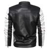 New Mens Motorcycle Bomber Jackets Male Autumn Winter PU Leather Slim Fit Biker Jacket Coat Man Faux Coats Outdoor