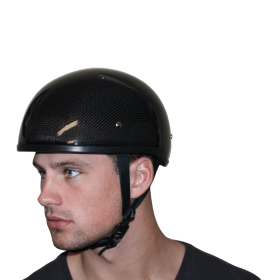 D.O.T. Daytona Skull Cap W/O Visor (Color: Grey Carbon Fiber, size: 2XL)